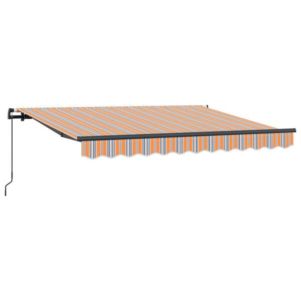 vidaXL Cortina Retractabilă Manual Multicolour 350 x 200 cm țesătură