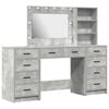 vidaXL Masă de Machiaj 3 buc. Gri din beton 78,5 x 41 x 135 cm