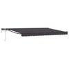 vidaXL Cadru manual de marchiză cu LED-uri Antracit 4,5 &times; 3,5 m