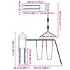 vidaXL Set de joacă pentru exterior, lemn masiv de douglas