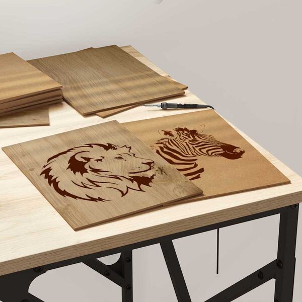 vidaXL Panouri de decor 12 pcs stejar artizanal 21 x 30 x 0.3 cm