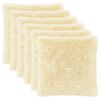 vidaXL Husă pentru pernă 6 pcs HEERLEN Crem 60 x 60 cm Fleece PV