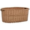 vidaXL Coș lemne foc cu m&acirc;nere de transport natural 78x54x34 cm salcie