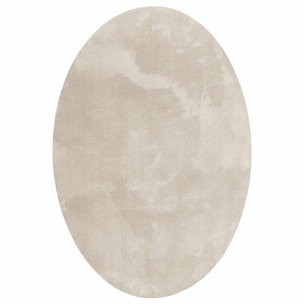 vidaXL Covoare de zonă Oval HUARTE Bej 160 x 230 cm 100% Polyester
