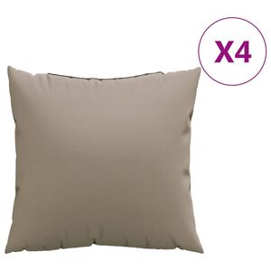 vidaXL Perne de canapea, 4 buc., taupe, 60x60 cm, textil