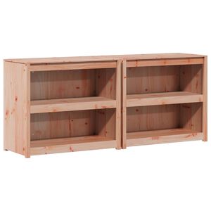 vidaXL Dulap de bucătărie de exterior MEPPEL 2 buc. Douglas Natural