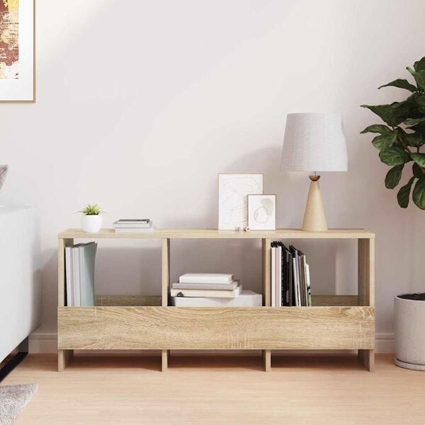 vidaXL Raft pentru reviste Stejar Sonoma 102 x 30 x 45 cm