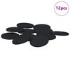 vidaXL Tampoane pentru Picioare de Mobilier 12 pcs Negru &Oslash; 30 x 2 mm