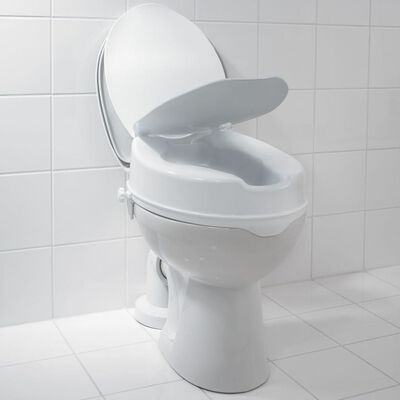 RIDDER Scaun de toaletă cu capac, alb, 150 kg, A0071001