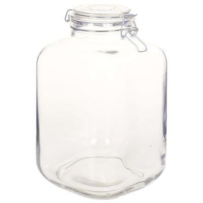 vidaXL Borcane din sticlă cu închidere ermetică, 12 buc., 5 L