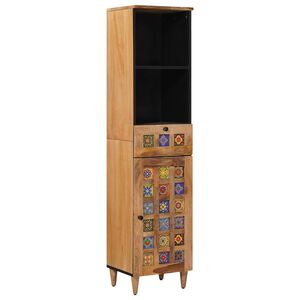 vidaXL Dulap de Baie natural 38 x 33 x 160 cm Lemn de mango solid