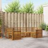 vidaXL Seturi de canapele 6 pcs natural Lemn Solid de Acacia