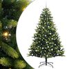 vidaXL Brad de Crăciun artificial cu ramuri articulare 300 LEDs Verde
