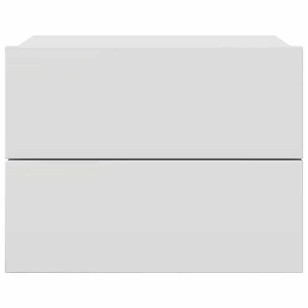 vidaXL Noptieră, alb, 40x30x30 cm, lemn prelucrat