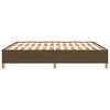 vidaXL Cadru de pat fără saltea, maro &icirc;nchis, 180x200 cm, textil