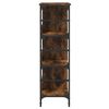 vidaXL Servantă, stejar fumuriu, 102x32x103,5 cm, lemn prelucrat