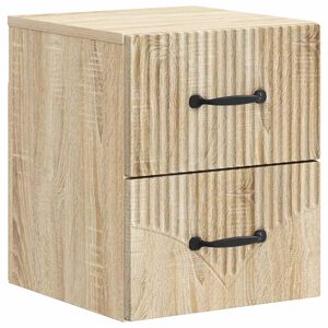 vidaXL Dulap de noapte suspendat Stejar Sonoma 34,5 x 33 x 40 cm