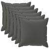 vidaXL Husă pentru pernă 6 buc. HOUTEN Antracit 40 x 40 cm Poliester