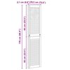 vidaXL Ușă de Dulap cu ușă 2 pcs natural 170 x 2,1 x 39,5 cm