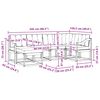 vidaXL Set de canapele de exterior 7 pcs Gri natural și deschis