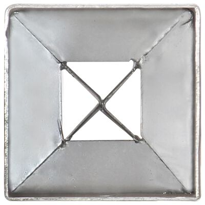 vidaXL Țăruși de sol, 12 buc., argintiu, 7x7x90 cm, oțel galvanizat