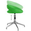 vidaXL Scaune de bucătărie pivotante, 2 buc. verde, piele artificială
