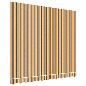 vidaXL P&acirc;nză de rezervă copertină, portocaliu și negru, 280x245 cm, poliester