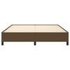 vidaXL Cadru de pat fără saltea, maro &icirc;nchis, 180x200 cm, textil