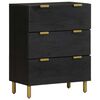 vidaXL Dulap, negru, 60x33x75 cm, lemn prelucrat