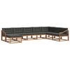 vidaXL Set de canapele de exterior 8 buc. Natural și Antracit