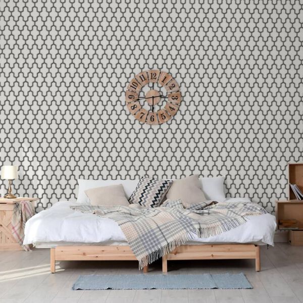 DUTCH WALLCOVERINGS Tapet &bdquo;Geometric&rdquo;, alb și negru