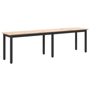 vidaXL bancă natural 160 x 35 x 45 cm Lemn de pin masiv