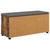 vidaXL Bancă pentru hol cu pernă Stejar fumuriu 100 x 38 x 46 cm