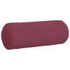 vidaXL Perne Bolster 2 pcs Roșu Vin Ø 25 x 70 cm țesătură