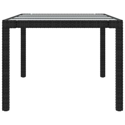 vidaXL Set mobilier de exterior cu perne, 9 piese, negru, poliratan