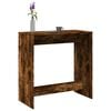 vidaXL Masă de bar, stejar fumuriu, 102x50x103,5 cm, lemn prelucrat