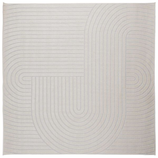 vidaXL Covoare de zonă Pătrat Crem 240 x 240 cm