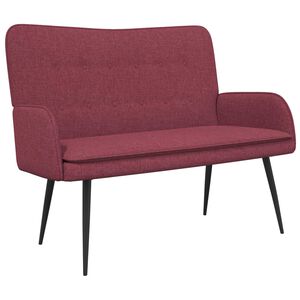 vidaXL Canapea cu 2 locuri Roșu Vin 115 x 61 x 87 cm Țesătură