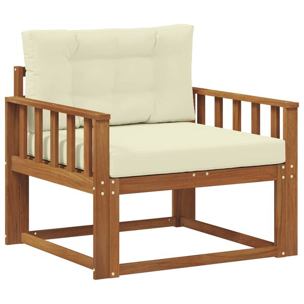 vidaXL Canapea Medie pentru Exterior Lemn Solid de Acacia natural