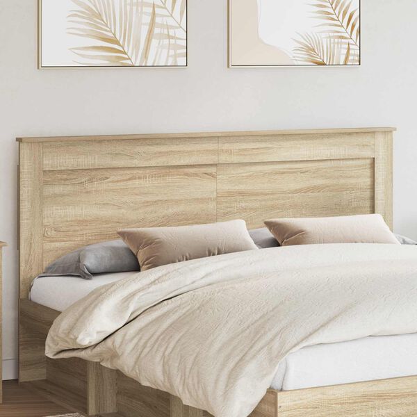 vidaXL Tăblie cap cu headboard Stejar Sonoma 200 cm Lemn compozit