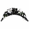 vidaXL Arcadă de Crăciun cu lumini LED, negru, 90 cm, PVC