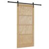 vidaXL Ușă glisantă ORKDAL 93 x 202 cm Lemn prelucrat Natural și Negru