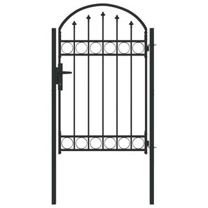 vidaXL Poartă de gard ASSEN 100 x 150 cm Oțel vopsit electrostatic Gri