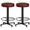 vidaXL Scaune de bar, 2 buc., 52 cm, piele naturală