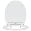 vidaXL Capacul de toaletă Alb 47 x 37,5 x 3,8 cm Duroplast