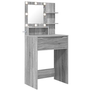 vidaXL Mese de toaletă pentru dormitor Gri Sonoma 80 x 39,6 x 135 cm