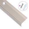 vidaXL Profile trepte &icirc;n formă de L, 15 buc. șampanie 100 cm aluminiu