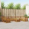 vidaXL Seturi de canapele natural Lemn Solid de Acacia