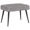 vidaXL Bancă cu butoane capitonate Gri deschis 60 x 40 x 45 cm Catifea