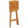 vidaXL Set mobilier de bar pliabil, 5 piese, lemn masiv de tec